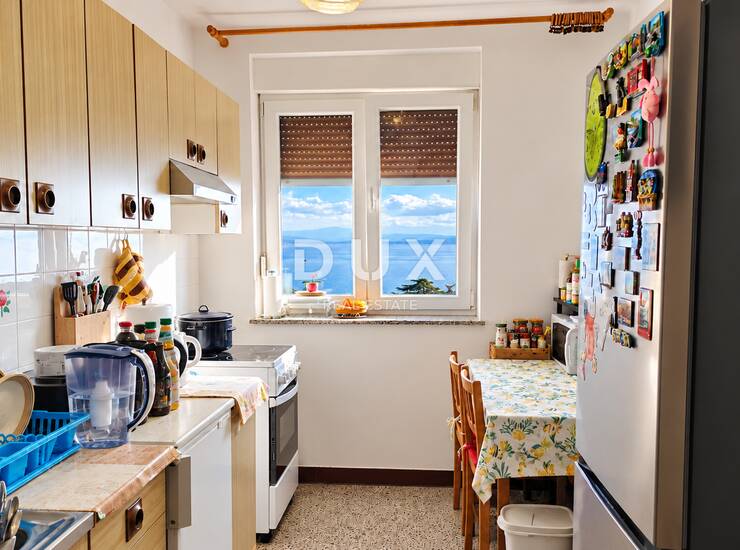 Lovran, dvosobni stan, dnevni boravak, 69 m2, pogled, garaža — fotografija 6