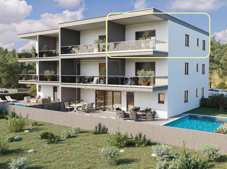 Novigrad, moderan stan sa predivnim pogledom