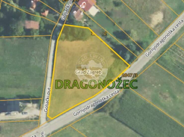 Gornji Dragonožec, građevinsko zemljište, 2736 m2
