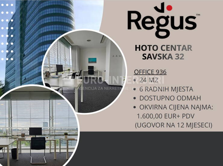 Zagreb, Trešnjevka, zakup ureda 6 radnih mjesta