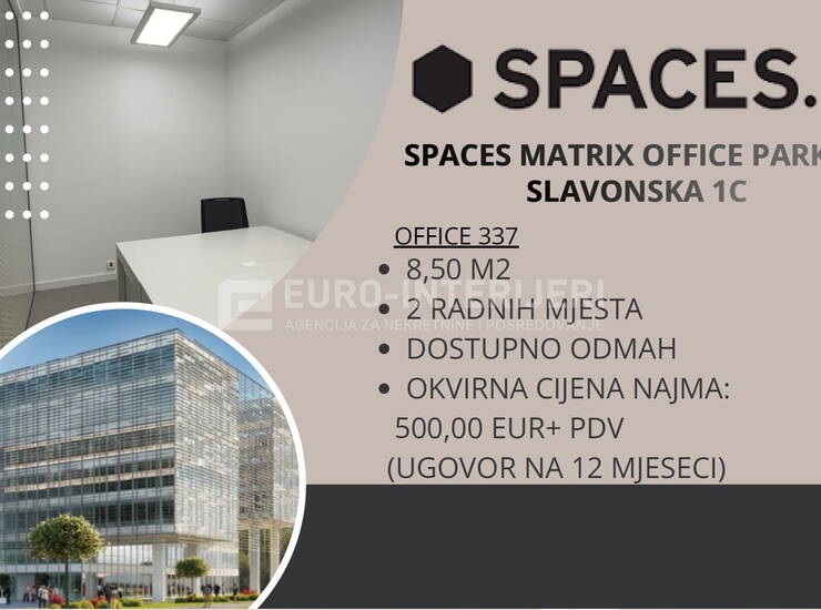 ZAKUP UREDA - ZAGREB, Matrix Office Park na Slavonskoj aveniji