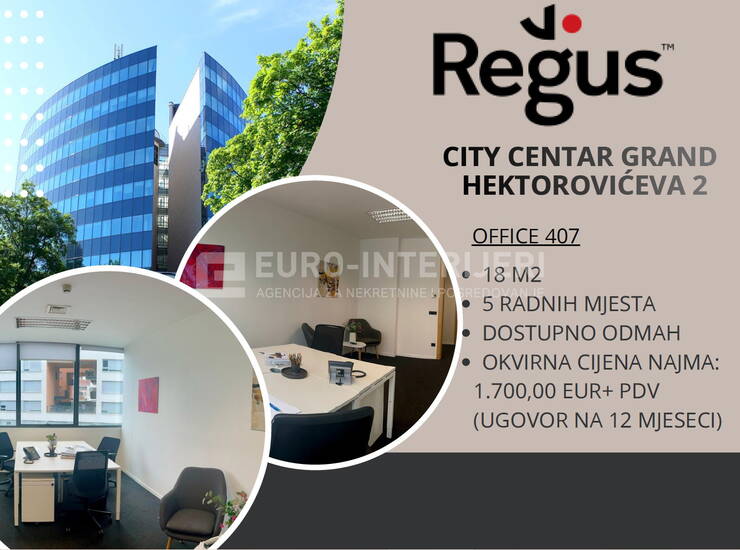 ZAKUP UREDA - ZAGREB, GRAND CENTAR Hektorovićeva