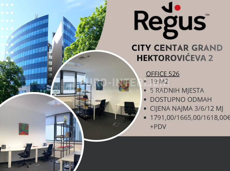 ZAKUP UREDA - ZAGREB, GRAND CENTAR Hektorovićeva — fotografija 2