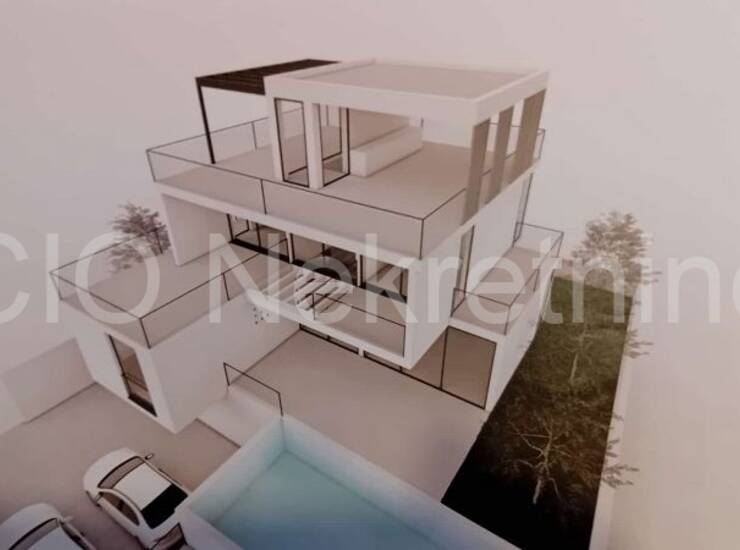 Rogoznica, Kanica, građevinsko zemljište sa idejnim projektom, 400m2  — fotografija 2