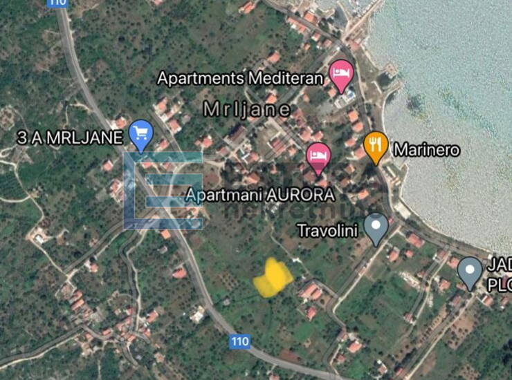 Građevinsko zemljište PRODAJA Mrljane, otok Pašman 857 m2, 300 do mora — fotografija 6