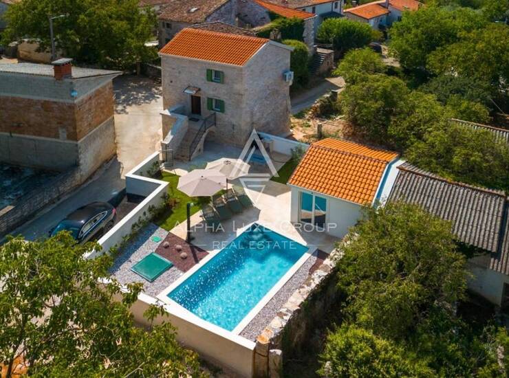 Istra, Višnjan, kamena vila s bazenom i wellnessom — fotografija 5