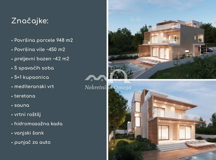 DVORNICA- ROGOZNICA- JEDINSTVENA VILLA U IZGRADNJI- BAZEN — fotografija 4