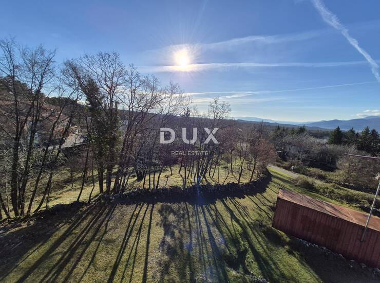Klana, Škalnica, građevinsko zemljište 2101 m², pogled na more — fotografija 3