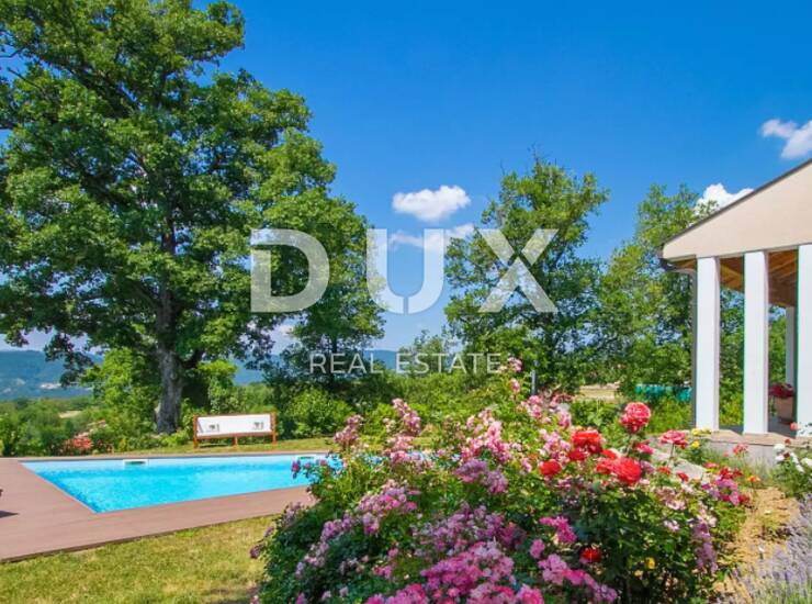 Istra, Buzet, vila, 285 m², 4 spavaće sobe, vanjski bazen — fotografija 6