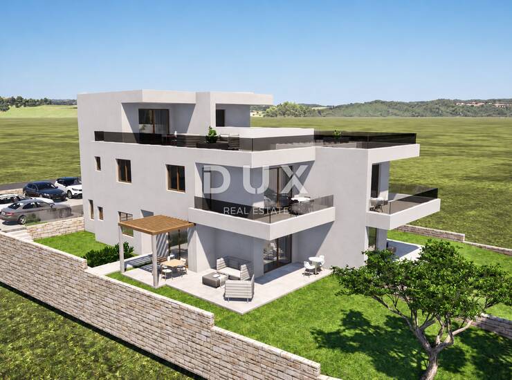 Tribunj, Sovlje, trosobni stan, 104,23 m², krovna terasa