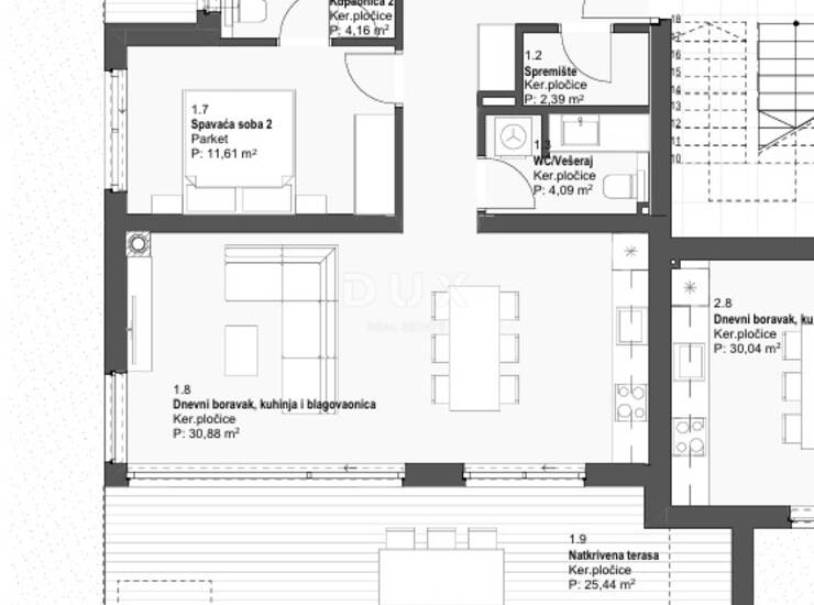 Tribunj, dvosobni stan, 120,40 m², bazen, privatni vrt — fotografija 6