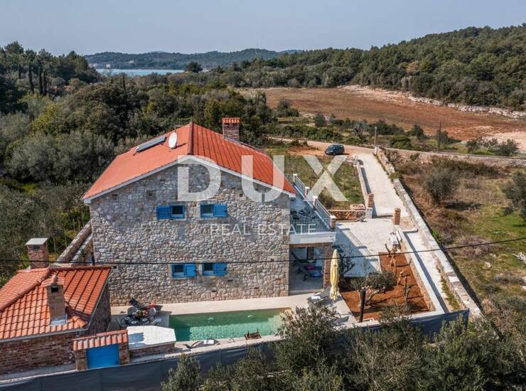 OTOK PAŠMAN, ŽDRELAC - Luksuzna kamena vila s bazenom pokraj mora — fotografija 6