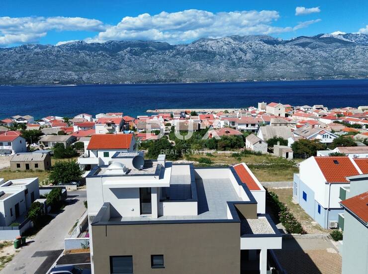 ZADAR, RAŽANAC - Novogradnja! Podno grijanje, lift, pogled na more, spremište