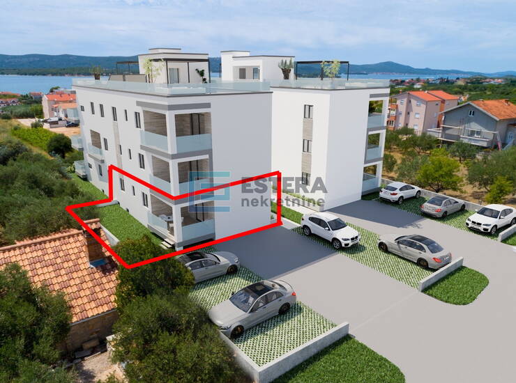 Apartman  S1 82 m2 PRODAJA Sveti Filip i Jakov, 3s, prizemlje, parking, vrt
