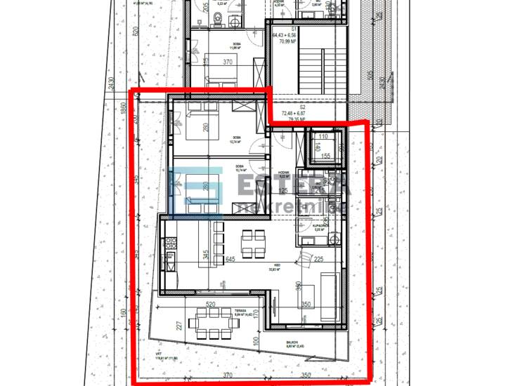 Apartman  S2 99 m2 PRODAJA Sveti Filip i Jakov, 3s, prizemlje, parking, vrt — fotografija 6
