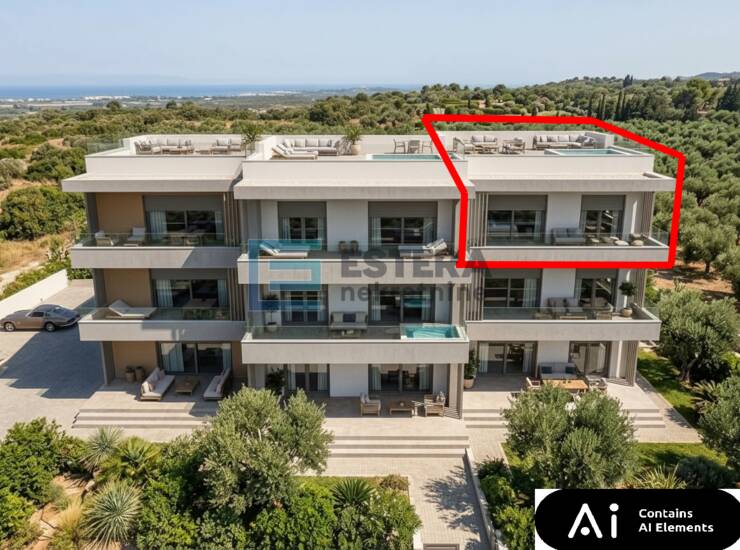 Apartman S6 111 m2 PRODAJA Turanj, 4s, 2. kat, 2 parkinga, krovna terasa, 250 m
