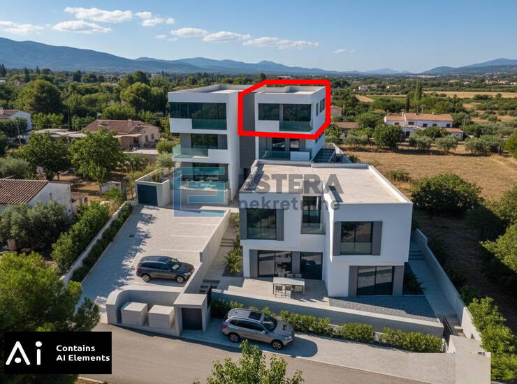 Apartman 62 m2 PRODAJA Sveti Filip i Jakov, POGLED NA MORE, 2s, 2.kat , parking