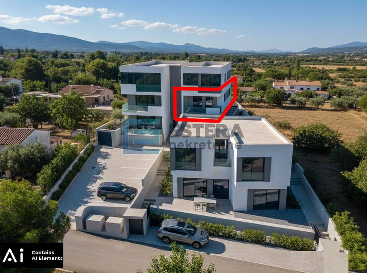 Apartman 57 m2 PRODAJA Sveti Filip i Jakov, POGLED NA MORE, 2s, 1.kat , parking