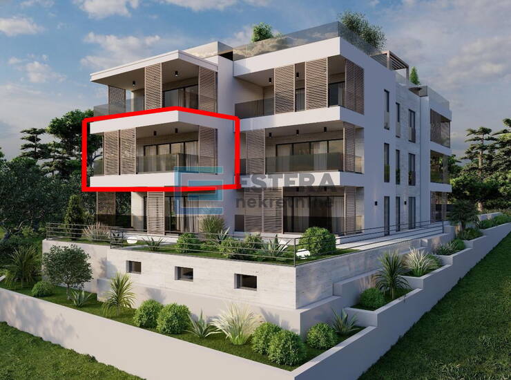 Apartman S3 78 m2 PRODAJA 3s, 1. kat, balkon, garaža, ostava, pogled na more