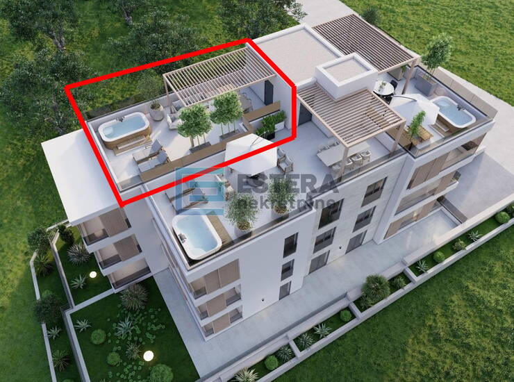 Apartman S6 99 m2 PRODAJA 3s, 2. kat, balkon, garaža, ostava, krovna terasa, p — fotografija 2
