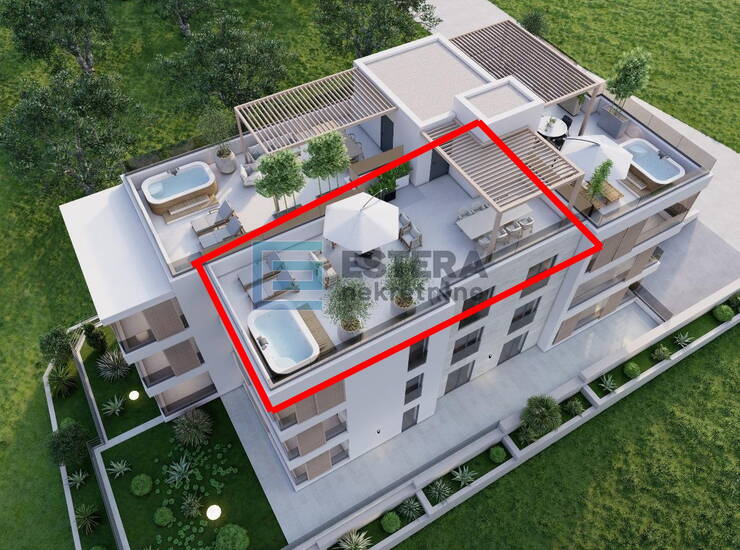 Apartman S5 103,72 m2 PRODAJA 3s, 2. kat, balkon, garaža, ostava, krovna teras — fotografija 2