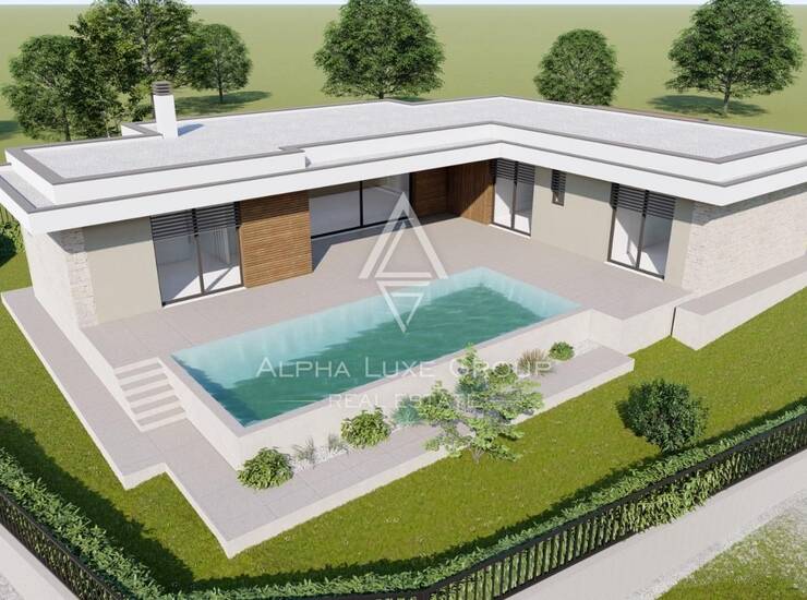 Istra, Galižana, građevinsko zemljište s dozvolom za vilu