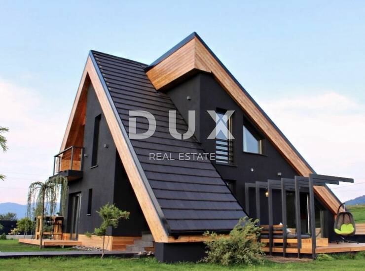 Vrbovsko, Gomirje, moderna villa, 120m2, bazen, sauna, okućnica 1200m2 