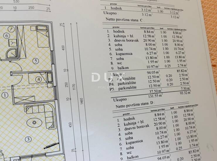 Rijeka, Viškovo, trosobni stan, 94,05 m2, novogradnja, tri parkirna mjesta — fotografija 3