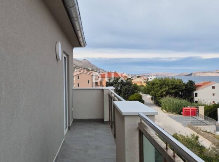 Otok Pag, grad Pag, 5 min od centra, trosobni penthouse, 115,56 m²