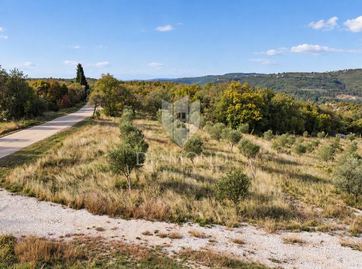 Buje, Kaštel, savršeno zemljište 553 m2 blizu granice! — fotografija 4