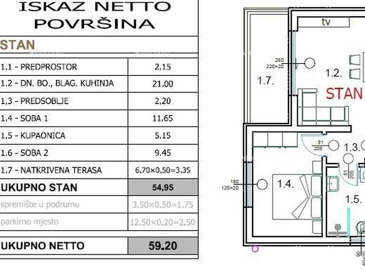 U ponudi je moderno dizajniran stan u Puli, smješten na odličnoj lokaciji... — fotografija 3