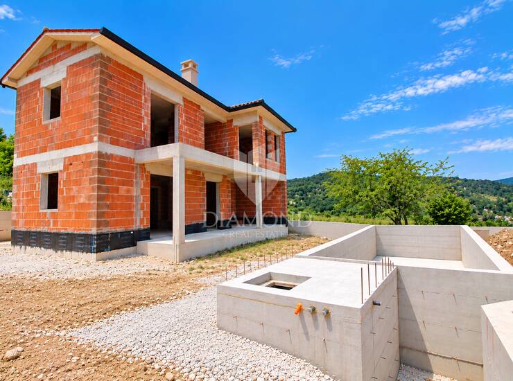 Pićan, okolica, roh-bau kuća na mirnoj lokaciji okruženoj zelenilom — fotografija 2