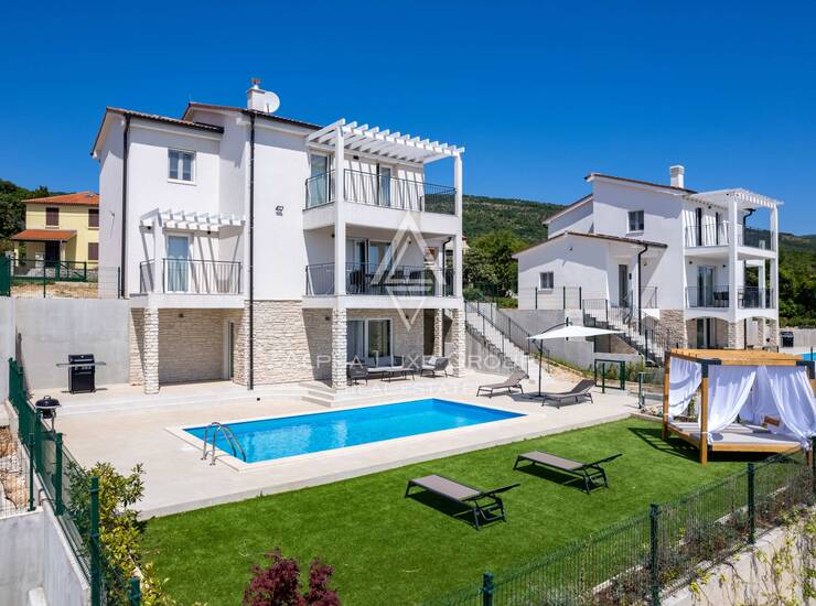 Istra, Diminići – vila s bazenom, saunom i pogledom na more