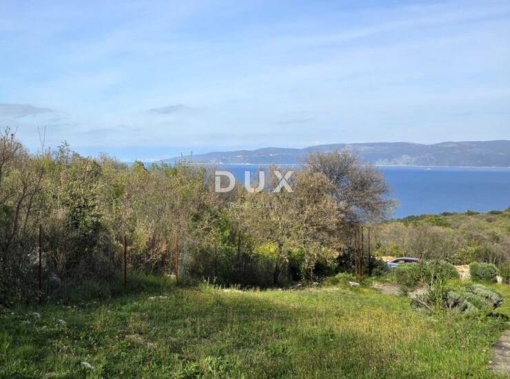 Istra, Rabac, zemljište, 996 m², glavni projekt, pogled na more — fotografija 4