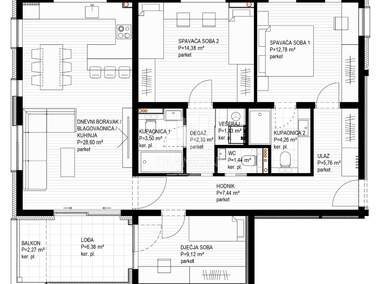 Cetvorosoban stan Donji grad, Zagreb 112m² - 880.345 € | SveHrNekretnine