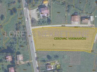 Zemljiste, Karlovac, Cerovac Vukmanićki, prodaja, 220400 €, 6297 m2