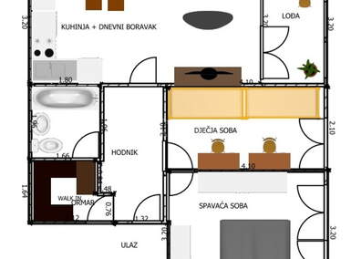 Dvosoban stan, Split, prodaja, 215000 €, 60 m2